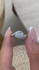 Juliana 1.2 Oval,Round Lab-Grown Diamond Side Stone, Special Ring