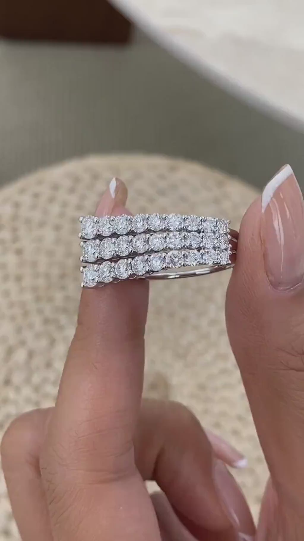 Adrianna 3.1 Round Lab-Grown Diamond Special, Half-Eternity Ring