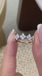 Jacqueline 1 Round Lab-Grown Diamond Half-Eternity, Special Ring