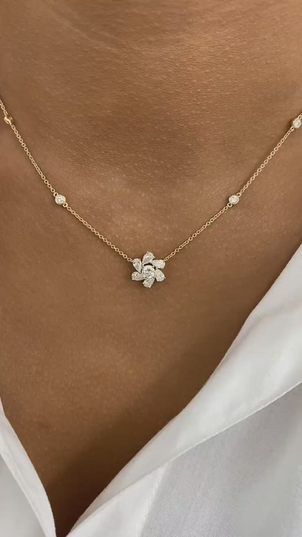 Amber 1.2 Lab-Grown Diamond Solitaire, Chain Necklace