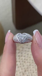 Lauren 1.5 Heart Lab-Grown Diamond Special, Bezel Ring