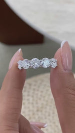 Kendra 3.5 Round Lab-Grown Diamond Half-Eternity Ring
