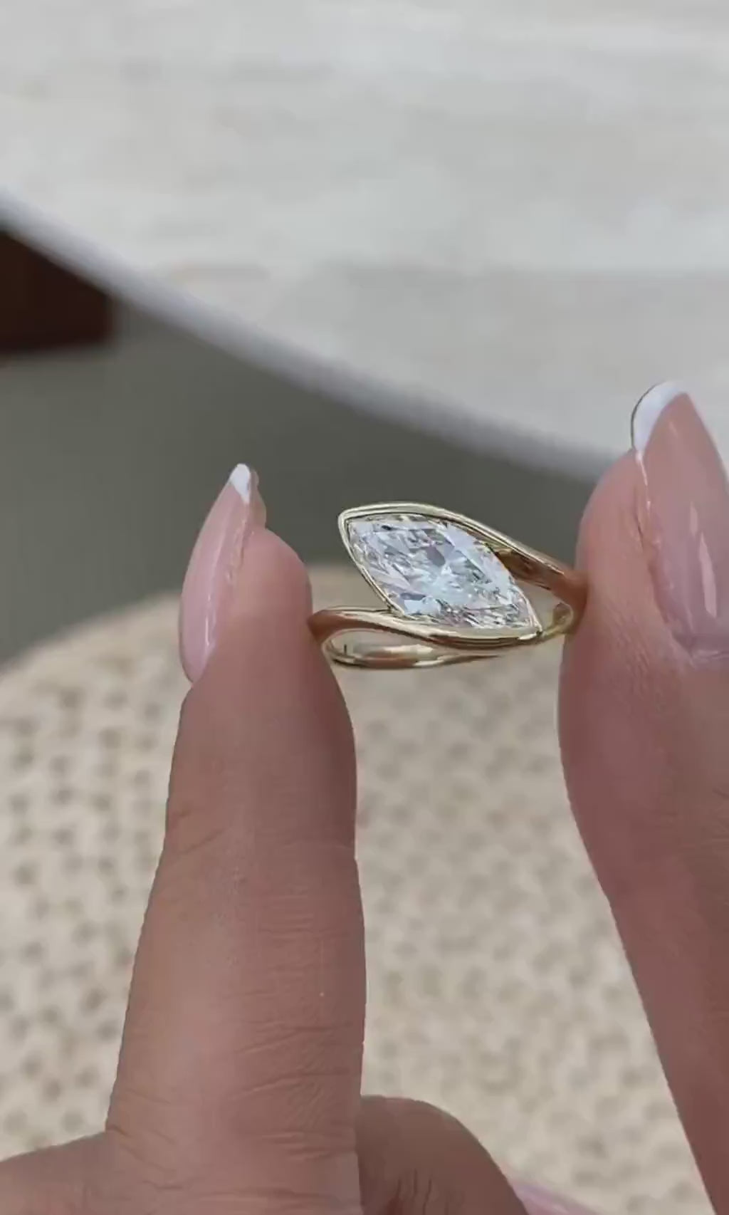 June 2 Marquise Lab-Grown Diamond Solitaire, Special Ring