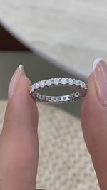 Irene 1.3 Round Lab-Grown Diamond Eternity, Side Stone Ring