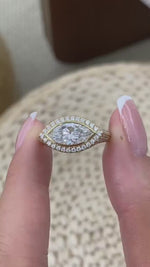 Laura 2.8 Marquise Lab-Grown Diamond Halo, Special Ring