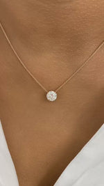 Summer 2.0 Round Lab-Grown Diamond Solitaire, Chain Pendant