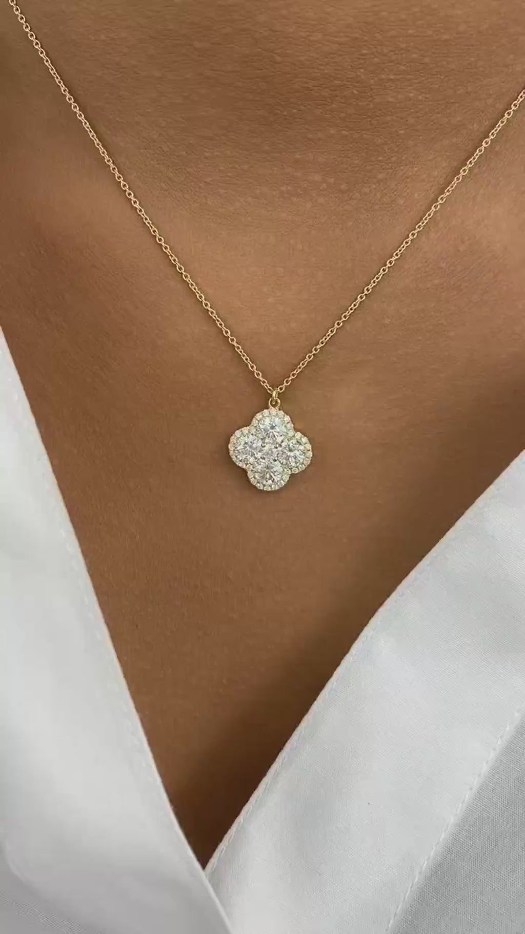 Courtney 2.3 Round Lab-Grown Diamond Solitaire, Chain Pendant