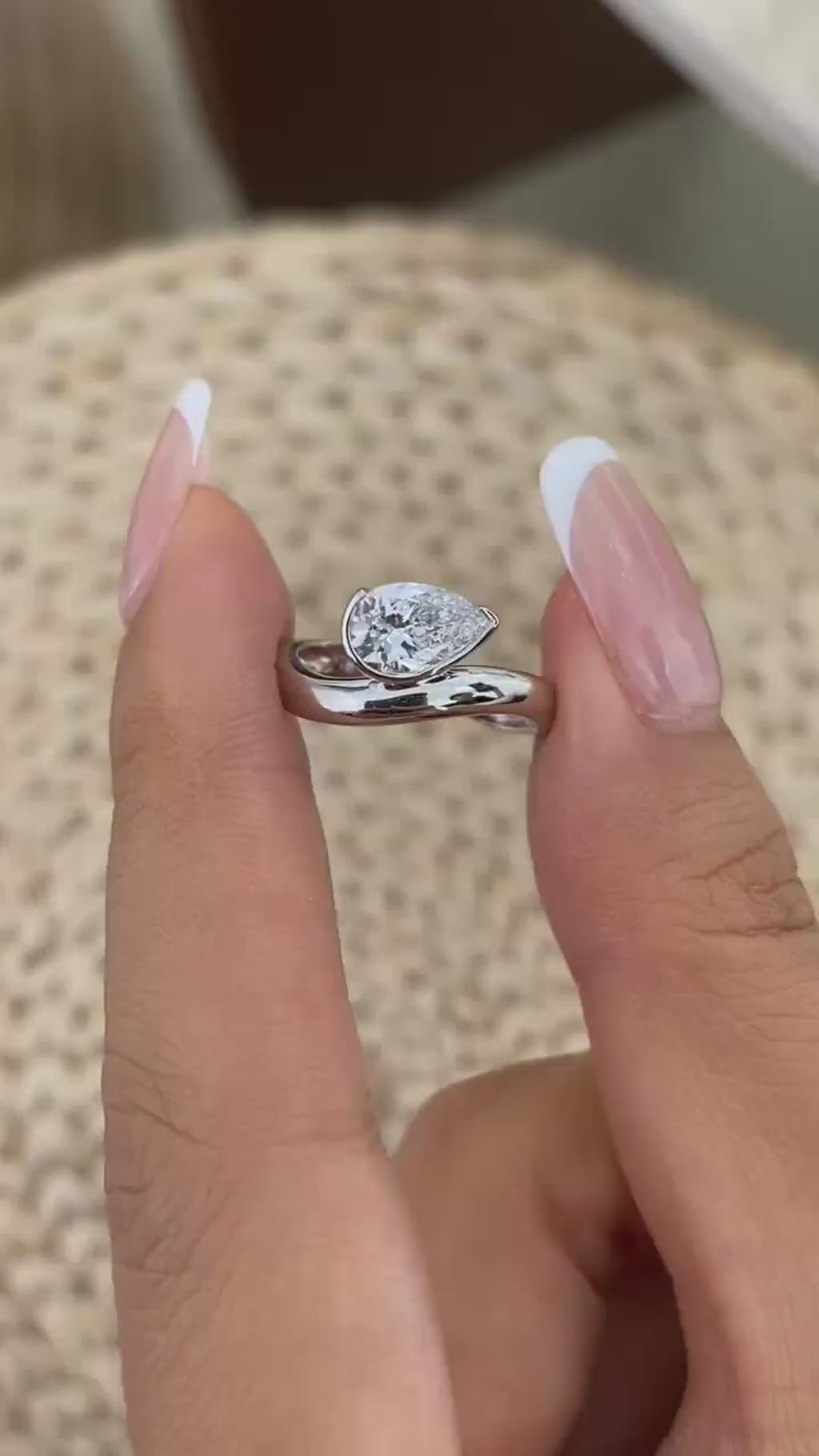 Nova 0.8 Pear Lab-Grown Diamond Solitaire, Special Ring