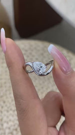Jasmine 1.0 Pear Lab-Grown Diamond Solitaire, Special Ring