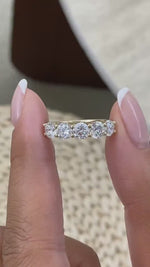Kiara 1.9 Lab-Grown Diamond Half-Eternity, Side Stone Ring