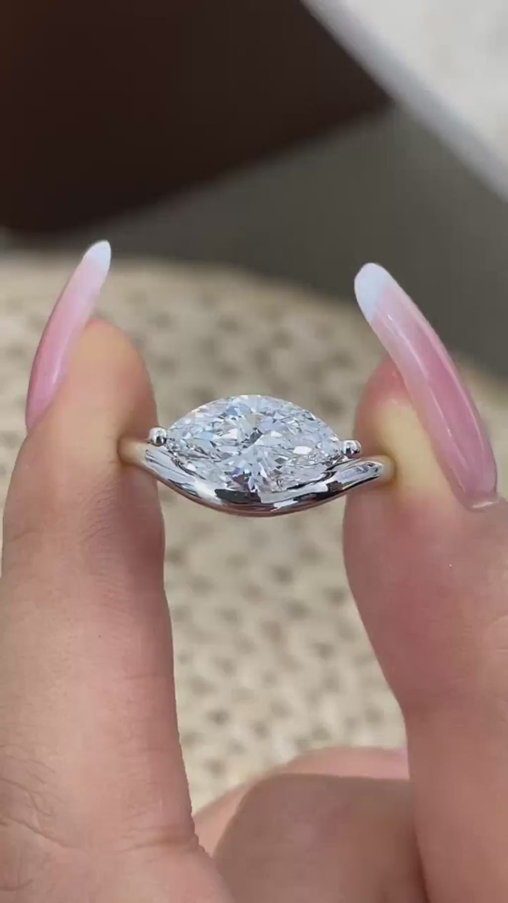 Margaret 2.0 Marquise Lab-Grown Diamond Solitaire, Special Ring