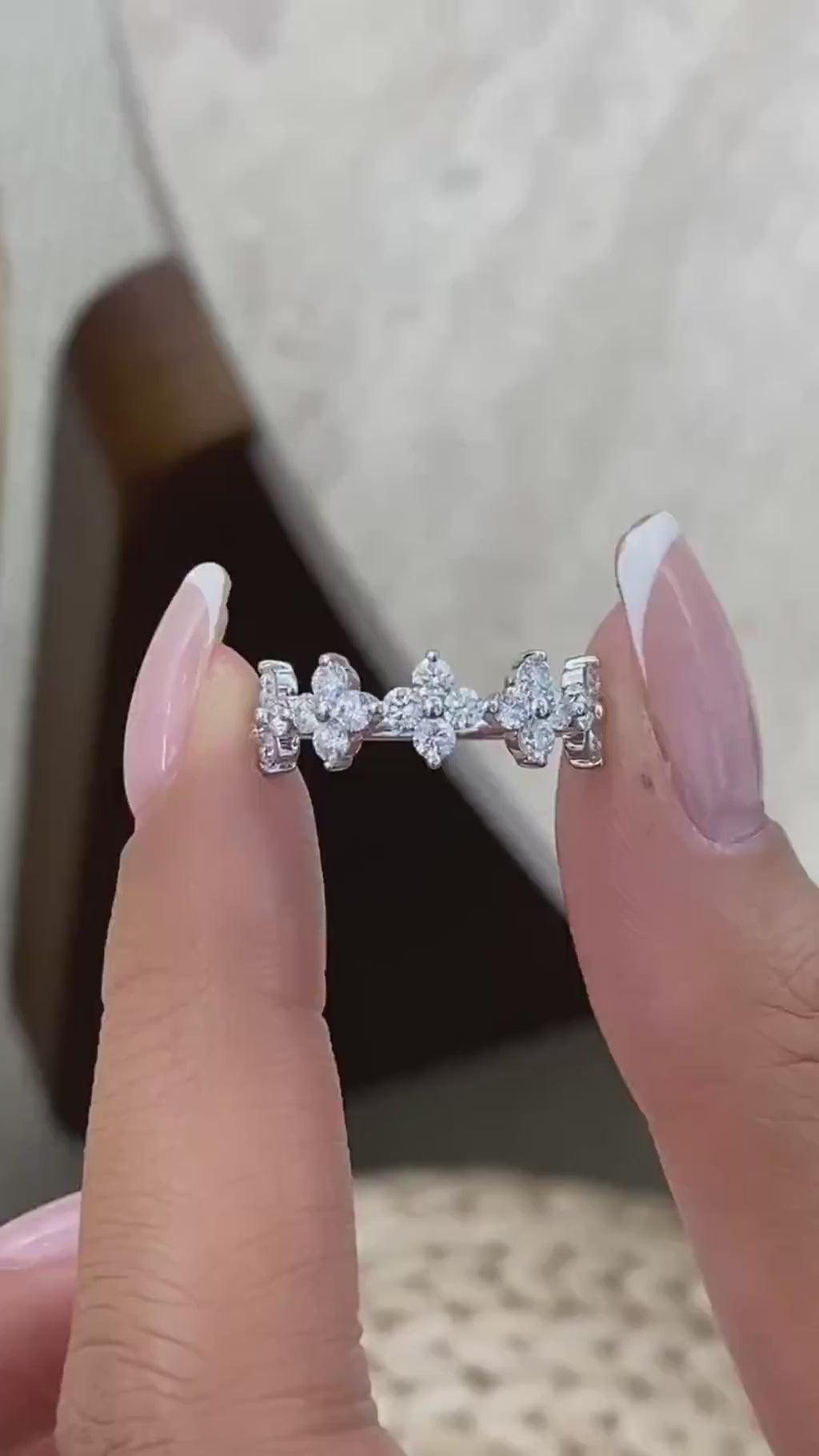 Jacqueline 1 Round Lab-Grown Diamond Half-Eternity, Special Ring