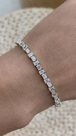 Chelsea 5.0 Emerald Lab-Grown Diamond Tennis Bracelet
