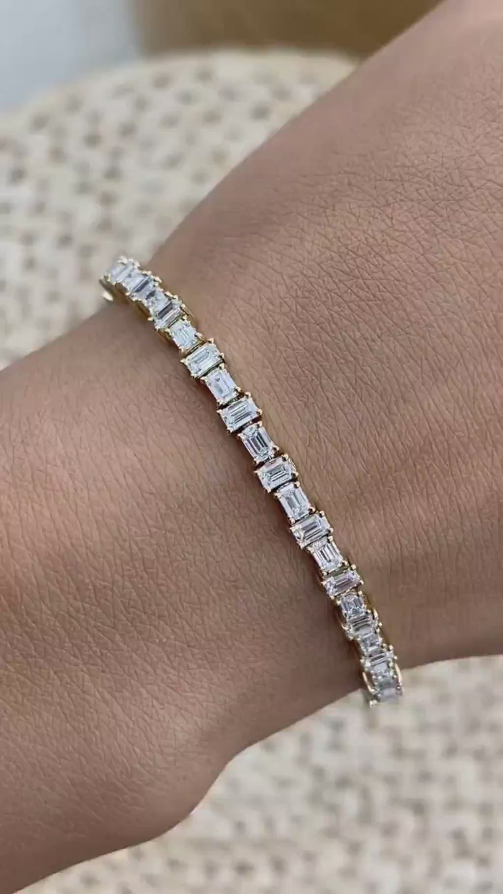 Chelsea 5.0 Emerald Lab-Grown Diamond Tennis Bracelet