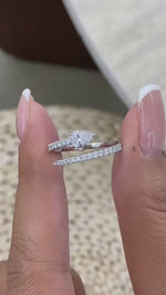 Cassidy 0.6 Pear Lab-Grown Diamond Side Stone, Special Engagement Ring