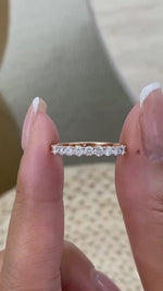 Elle 0.5 Lab-Grown Diamond Half-Eternity, Side Stone Ring