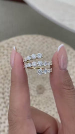 Betsy 3 Round Lab-Grown Diamond Special, Half-Eternity Ring