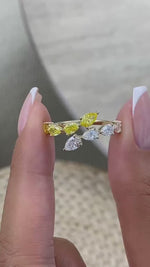 Lisa 1.7 Pear Lab-Grown Diamond Half-Eternity, Special Ring
