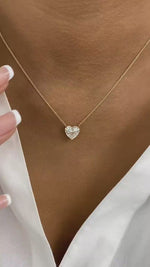 Summer 3.0 Heart Lab-Grown Diamond Solitaire, Chain Pendant