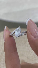 Juliana 1.1 Marquise,Round Lab-Grown Diamond Side Stone, Special Ring