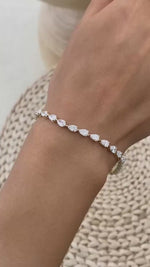 Jillian 6.1 Pear Lab-Grown Diamond Tennis Bracelet