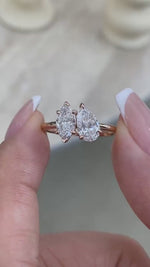 Joy 1.3 Pear Lab-Grown Diamond Toi  Moi, Special Ring
