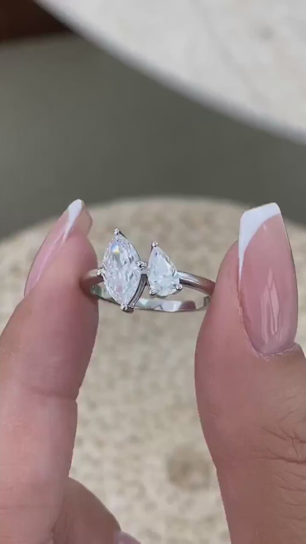 Joy 1.3 Marquise Lab-Grown Diamond Toi  Moi, Special Ring