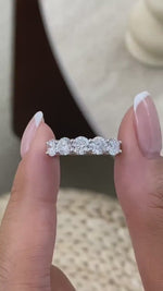 Kiara 1.9 Lab-Grown Diamond Half-Eternity, Side Stone Ring