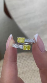 Lisa 3.3 Emerald Lab-Grown Diamond Half-Eternity, Special Ring