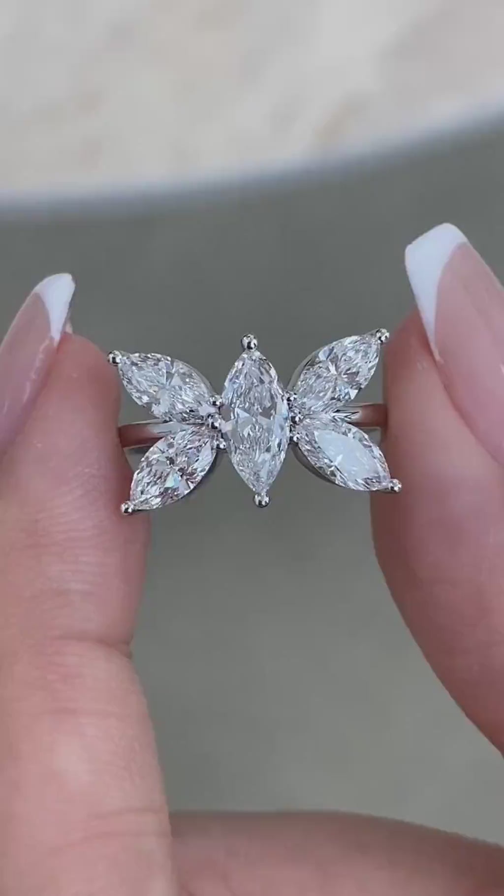 Teagan 1.8 Marquise Lab-Grown Diamond Halo, Special Ring