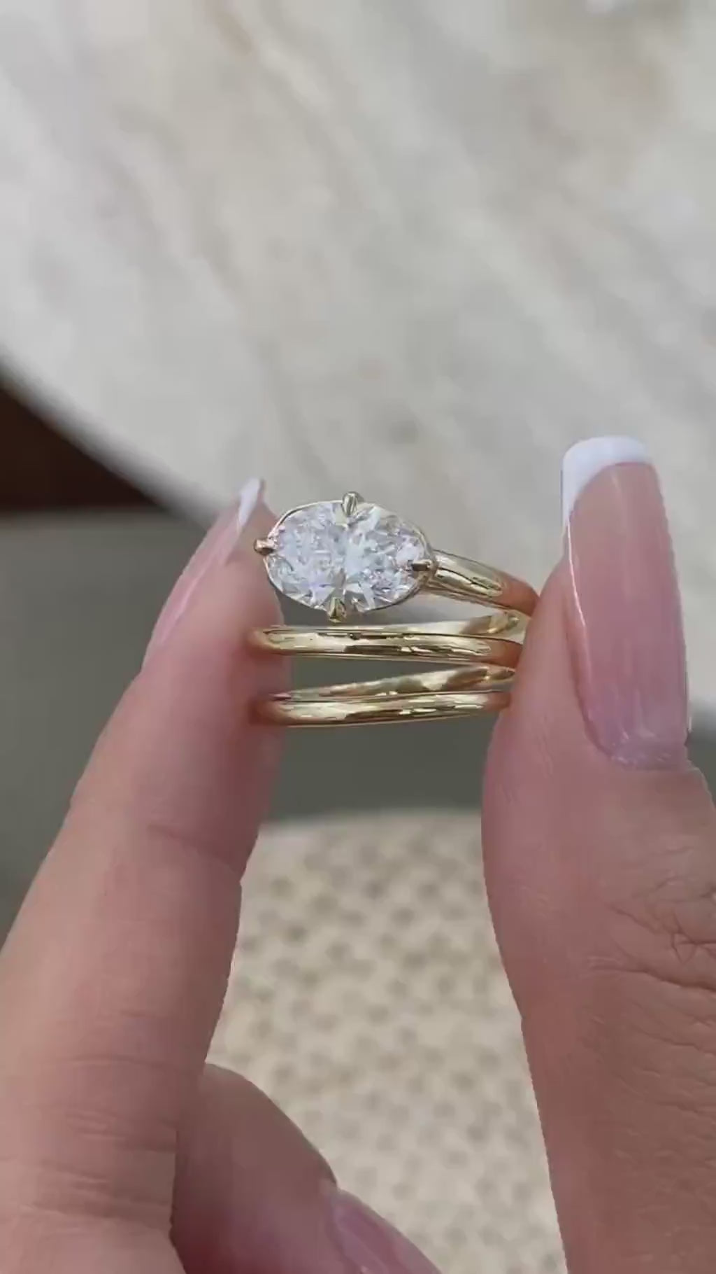 Ashley 2 Oval Lab-Grown Diamond Solitaire, Special Ring