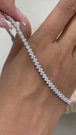 Mackenzie 3.8 Round Lab-Grown Diamond Tennis Bracelet