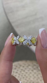 5.7 Cushion,Marquise Lab-Grown Diamond Eternity, Special Ring
