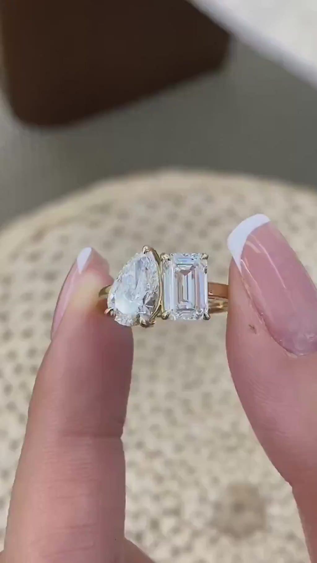 Joy 3.1 Pear Lab-Grown Diamond Toi  Moi, Special Ring