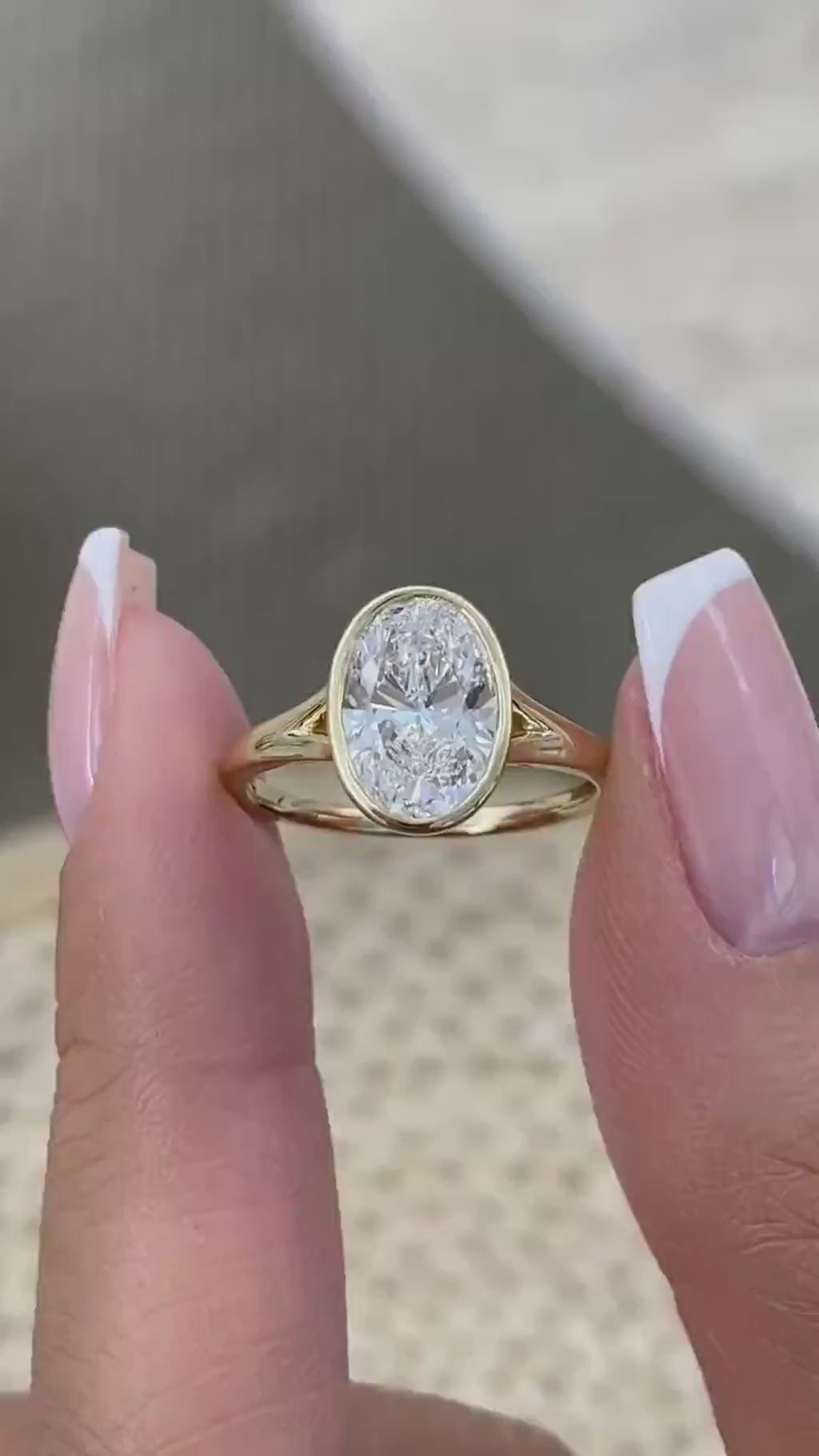 Lana 2 Oval Lab-Grown Diamond Solitaire, Special Ring