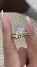 Josie 1.2 Marquise Lab-Grown Diamond Special, Side Stone Ring