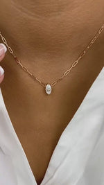 Diana 1.0 Marquise Lab-Grown Diamond Solitaire, Chain Pendant