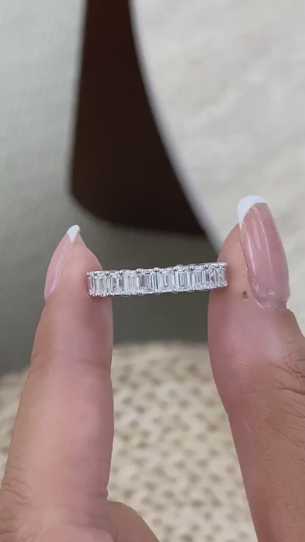 Aubrey 2.7 Lab-Grown Diamond Eternity, Side Stone Ring