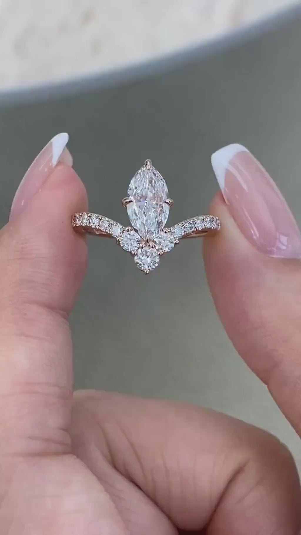 Vivian 1.5 Marquise Lab-Grown Diamond Contoured, Special Ring