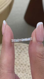 Regina 0.8 Lab-Grown Diamond Half-Eternity, Side Stone Ring