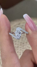 Lila 1.3 Oval Lab-Grown Diamond Side Stone, Special Ring