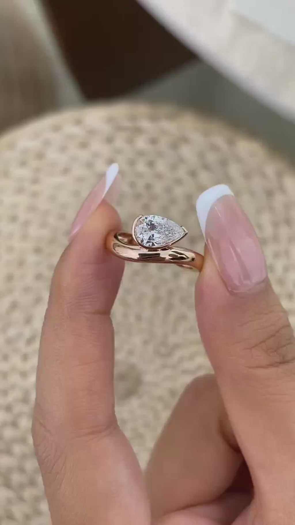 Nova 0.8 Pear Lab-Grown Diamond Solitaire, Special Ring