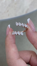 Alisa 1.7 Pear Lab-Grown Diamond Special, Half-Eternity Ring