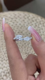 Jamie 1.2 Pear Lab-Grown Diamond Half-Eternity, Special Ring