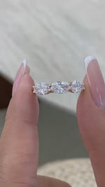 Leslie 1.7 Oval Lab-Grown Diamond Half-Eternity, Special Ring