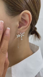 Victoria 3.3 Lab-Grown Diamond Chain, Bouquet Earrings