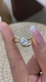 Jasmine 1.0 Pear Lab-Grown Diamond Solitaire, Special Ring