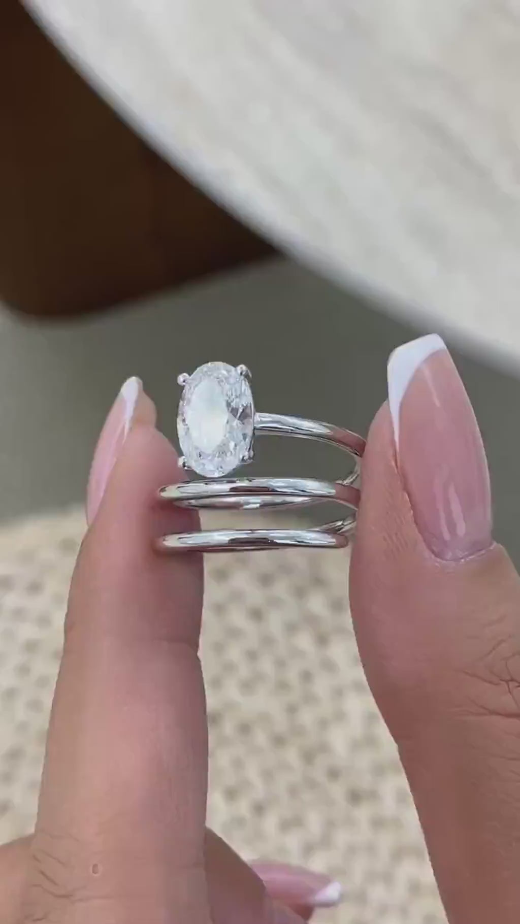 Ashley 2 Oval Lab-Grown Diamond Solitaire, Special Ring