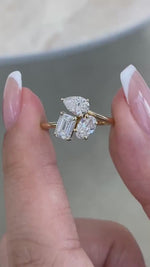 Trinity 1.4 Emerald Lab-Grown Diamond Three Stone, Special Ring
