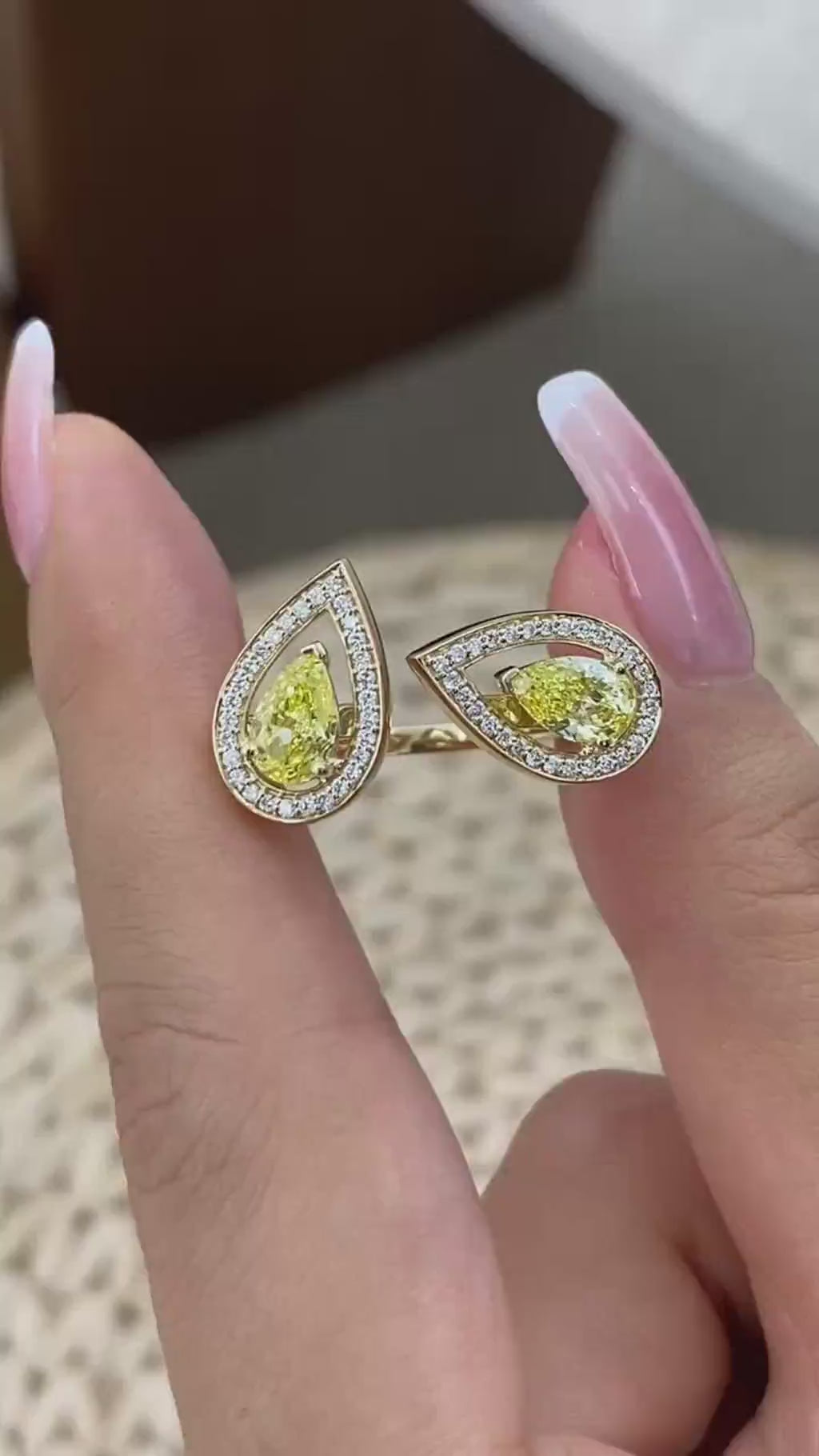 Aleah 1.8 Pear Lab-Grown Diamond Halo, Special Ring